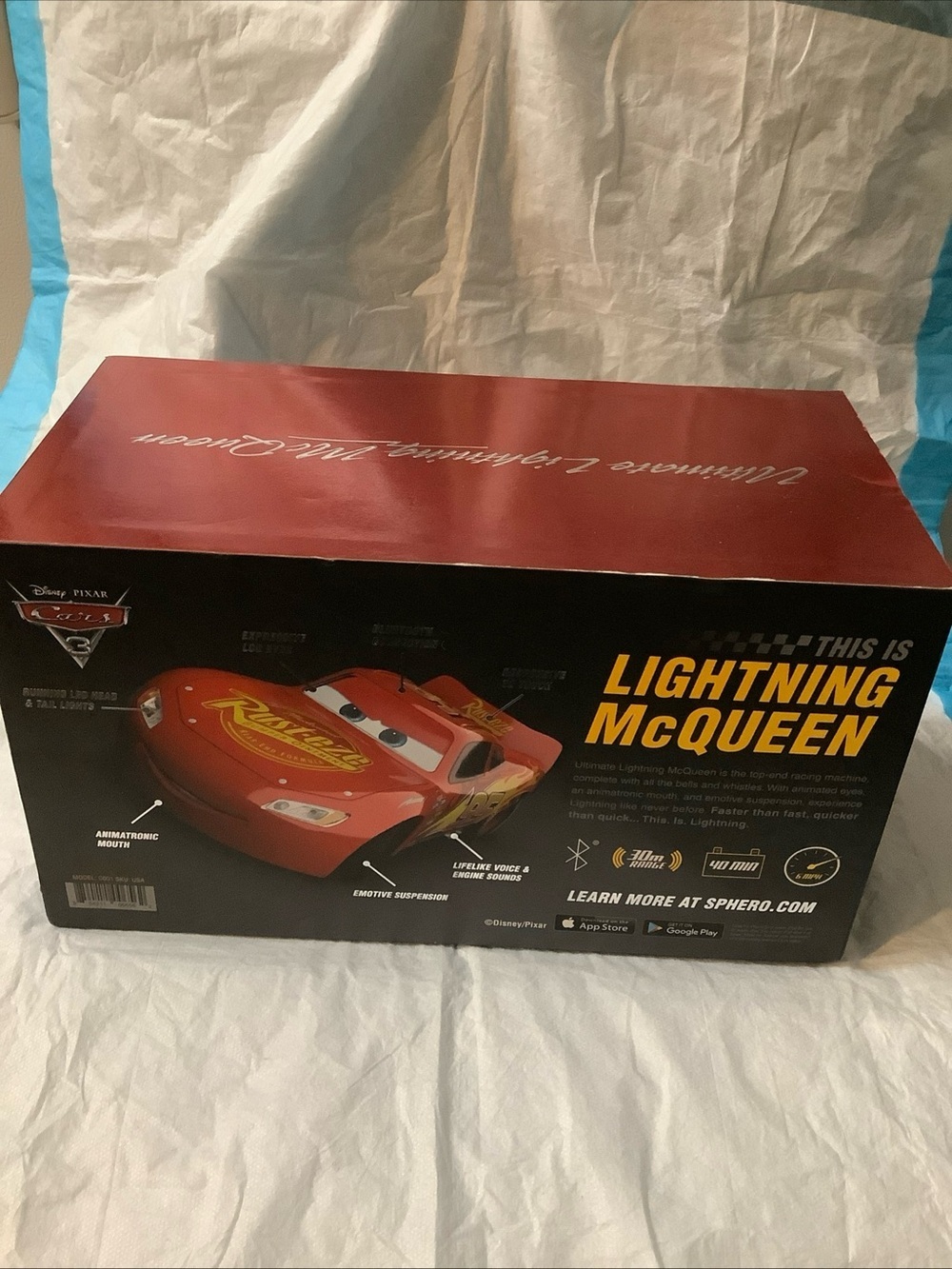 Sphero Ultimate Lighting McQueen Disney Pixar Cars 3 In Original Box - Picture 8 of 16
